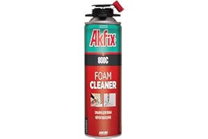 Akfix 800C Insulation Spray Foam Gun Cleaner - Great Sealant Remover, Dissolves Spray Polyurethane Foam | 1 Pack, 16.9 oz. | Foam Gun NOT Included