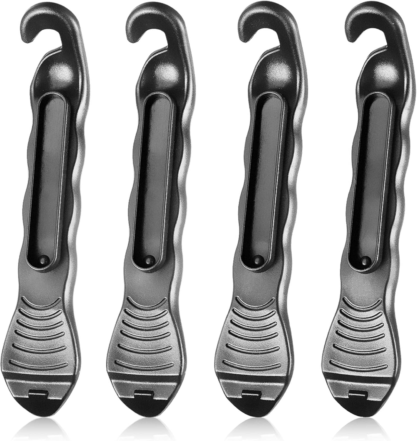 SHWJ 4PCS Bike Tire Lever, Tool is Smooth Overall, Which Will Not Hurt The Tire Bead, Professional Design Makes Work Easy, Designed to Snap Together for Storage, Best Tire Changing Tool : Sports & Outdoors