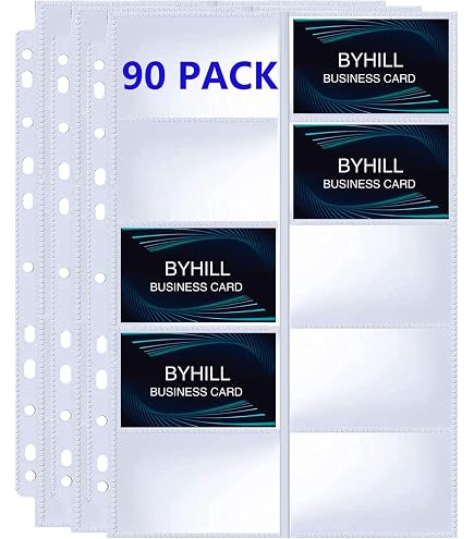 Tops Cardinal Business Card Refills (7856 000) : Transparent Business Card Protectors : Office Products