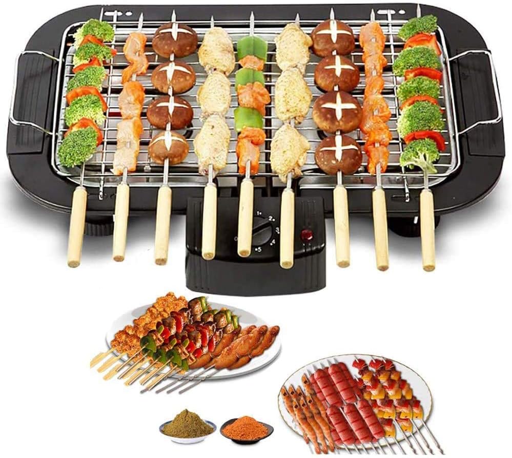 Review Electric Teppanyaki Table Grill,Smokeless Electric Grill,BBQ