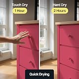 Hemway Candy Red Chalk Paint 1L Matt Finish for Furniture & Walls view 7