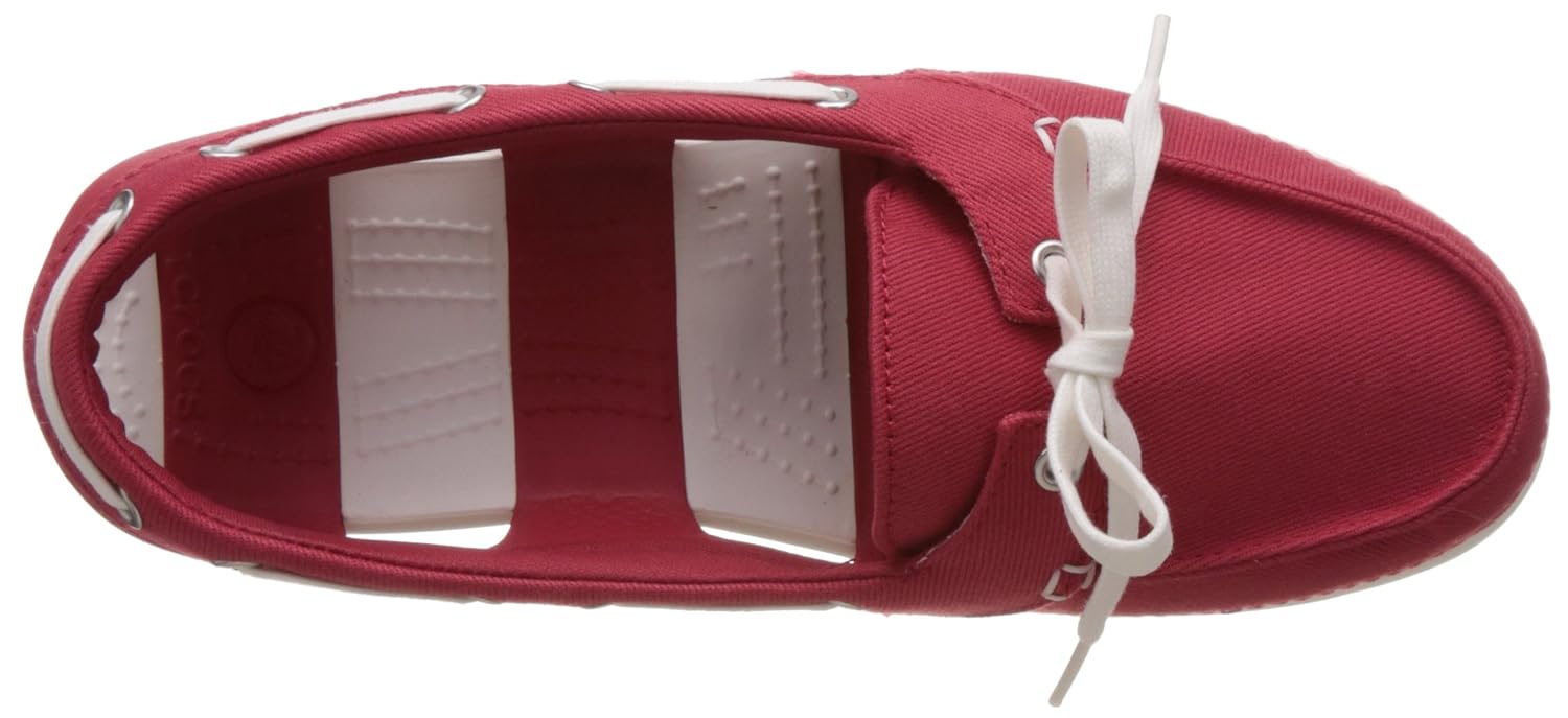 crocs women's beach line hybrid boat shoe w canvas boat shoes
