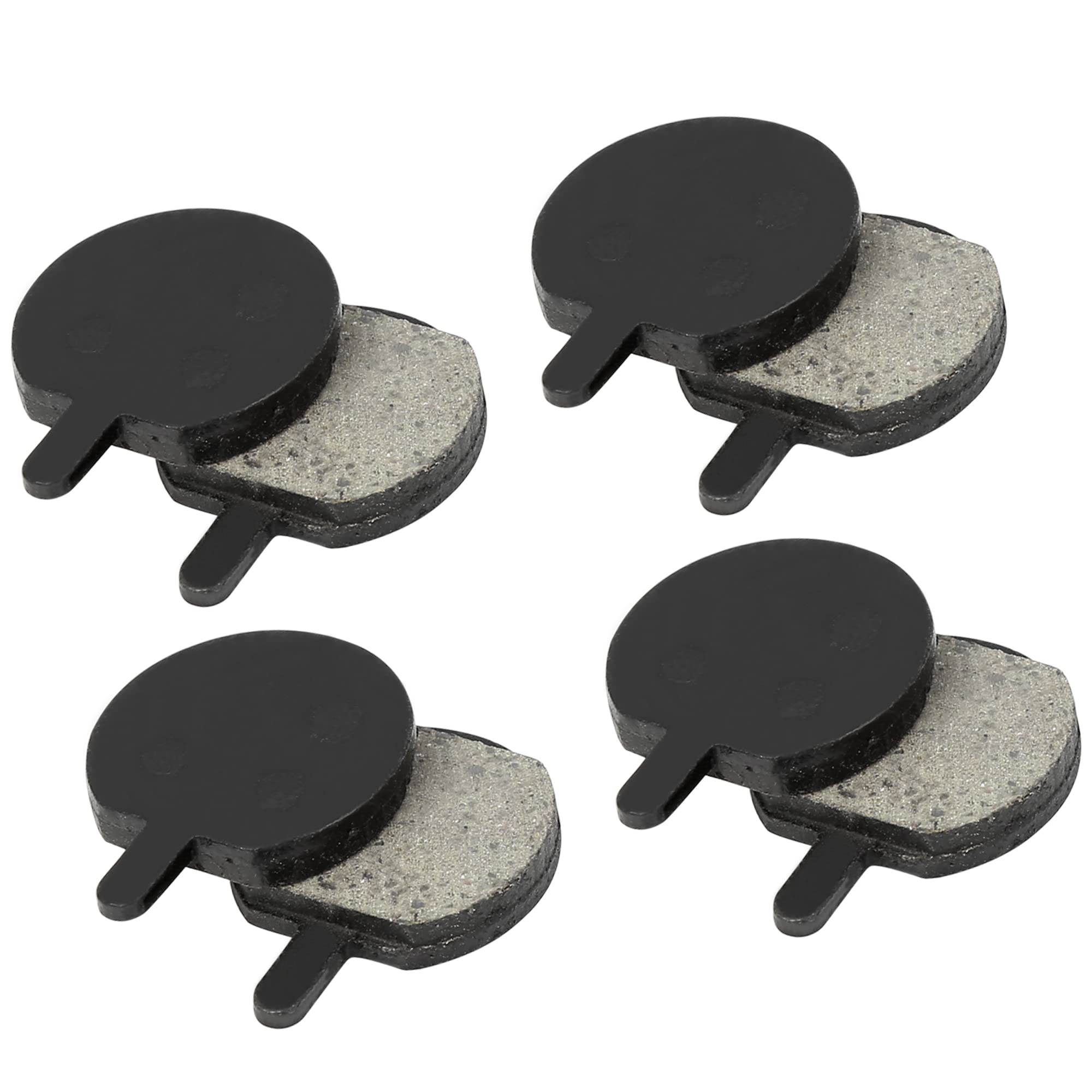 A ABSOPRO Semi Bike 28x22mm Resin Disc Brake Pads Black Metal (Set of 4)