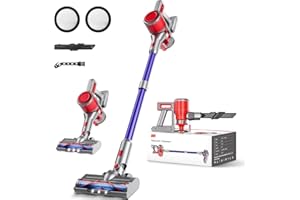 BSNAW Cordless Vacuum Cleaner for Home - Lightweight, 40Kpa Stick Vacuum Clean with Rechargeable Battery, Max 45Mins Runtime, 8 in 1 Handheld Vacuum for Hardfloor & Carpets Pet Hair, N504