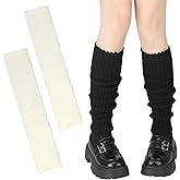 Zhamate Leg Warmers for Women Cute Y2K Style Japanese Socks Halloween Goth Emo Gyaru Accessories