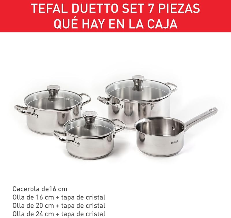 Duetto - Juego de 4 Piezas + 3 Accesorios, Acero inoxidable — foto 3 de 8