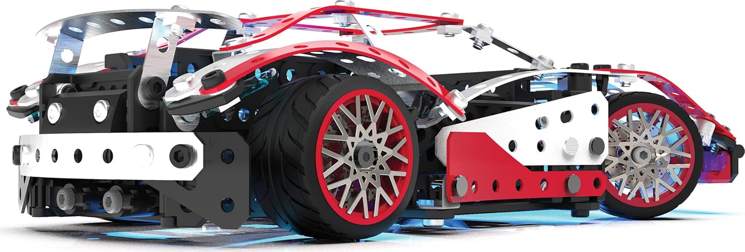 MECCANO, 25-in-1 Motorized Supercar STEM Model Building Kit with 347 Parts, Real Tools and Working Lights, Kids Toys for Ages 10 and Up - Image 3