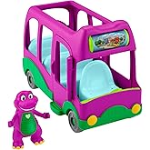 Barney’s World Preschool Toy Adventure Bus Push-Along Vehicle & Barney Figure for Pretend Play Kids Ages 3+ Years