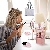 DALAETUS 4-in-1 Portable Makeup Brush Cleaner Set Washing Tray Mat Drying Net view 7