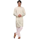 Pro-Ethic Style Developer Mens Indian Traditional Cotton Kurta Sets, Men Kurta Set Indian Wedding Dress (A-125)