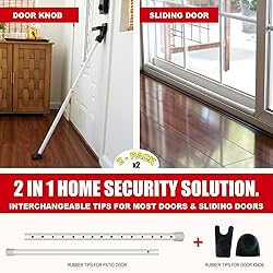 SECURITYMAN 2-in-1 Door Security Bar & Sliding
