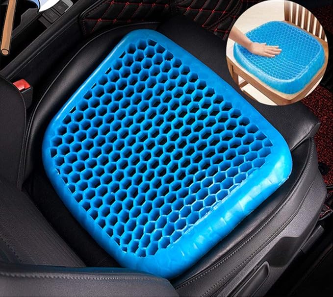 Ergonomic Gel Car Seat CushionRest with Balanced Support for Long