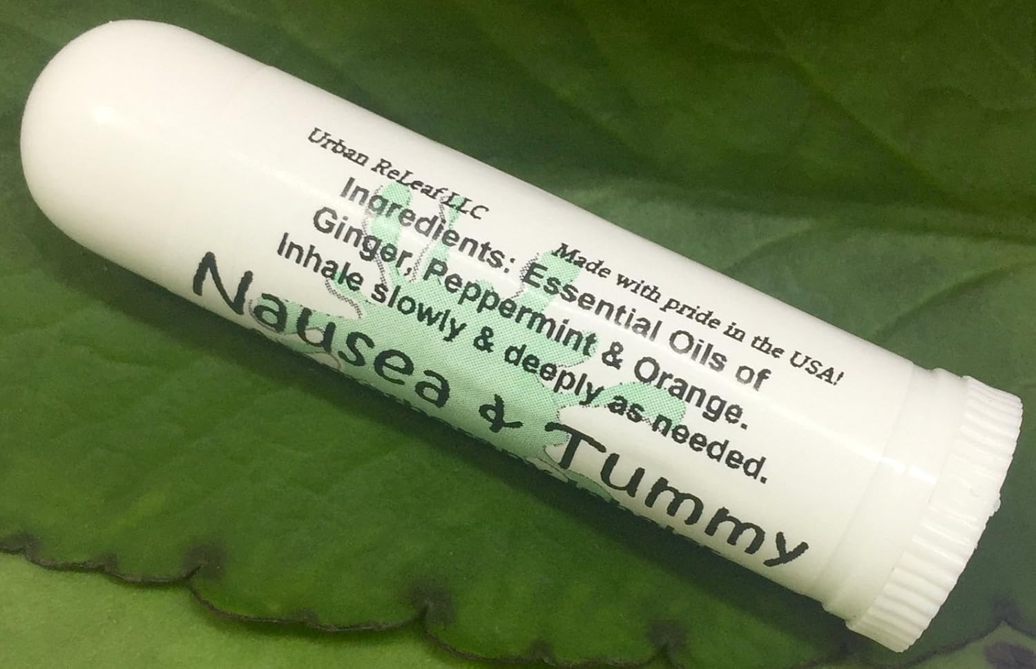 Urban ReLeaf NAUSEA & TUMMY Aromatherapy Inhaler! Relief Car, Morning Sickness, Chemo Queasiness, Bad Belly, Migraine Quease, Medication illness! Inhale Deeply for fast relief. 100% Natural, Drug Free: Health & Personal Care