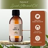 Essican Purelife Pure Sweet Almond Oil 250ml Cold Pressed Carrier Oil view 3