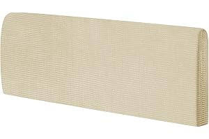 uxcell Bed Headboard Slipcover, 1.5m Stretch Bed Headboard Cover Dustproof Protector Cover Jacquard Furniture Cover for 1.4-1.7m Headboard, Yellow