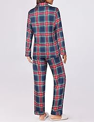 Ekouaer Womens Pajamas Set 2 Piece Button Down Pjs