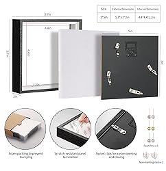 MUXIUNT 5×5 Shadow Box Picture Frame Display Cases