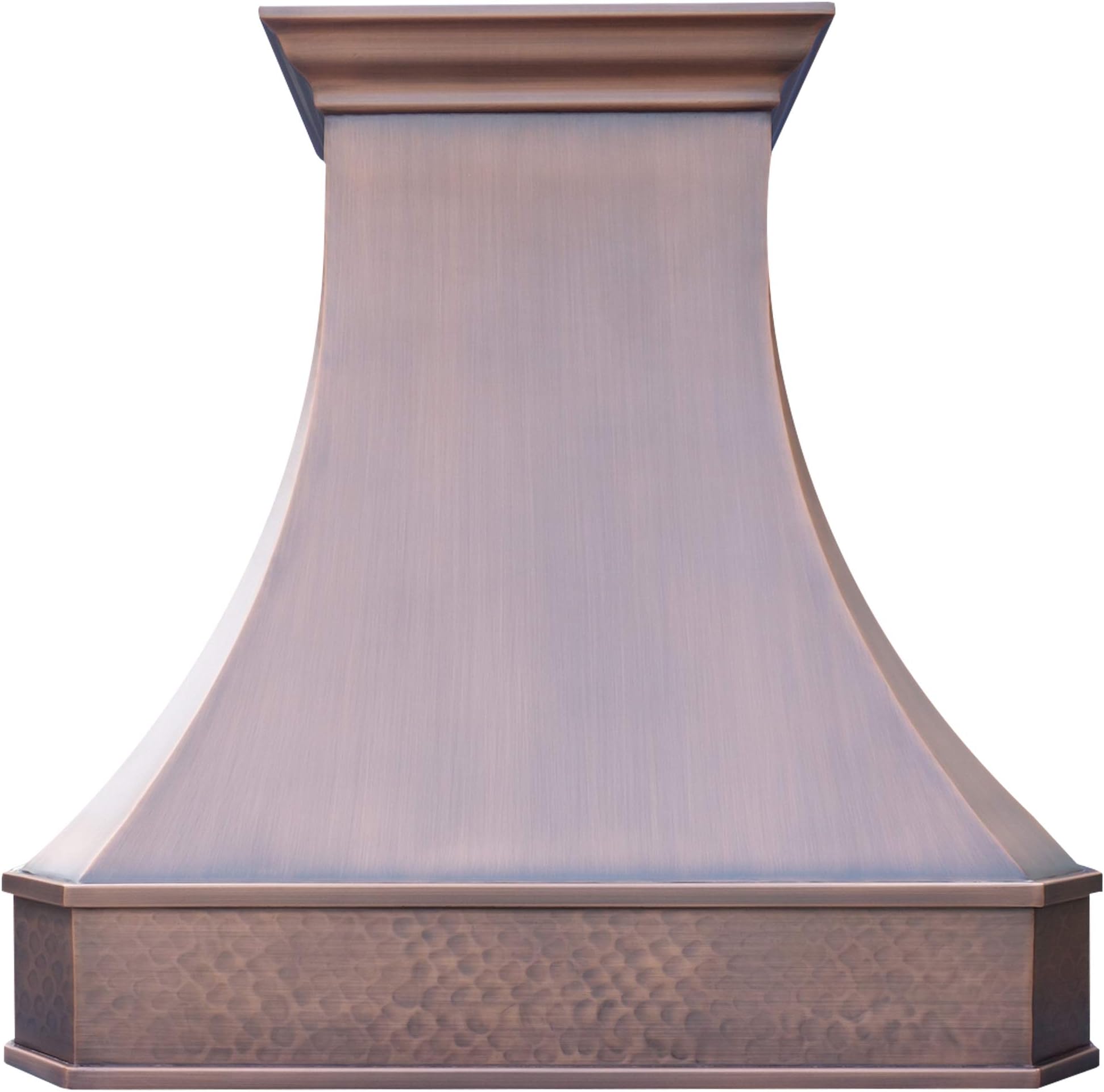 Copper Best H3 362136LS Copper Stove Range Hood 36 inch Wall Mount with Powerful 610cfm Range Hood Inserts