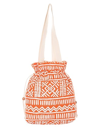 Jute Cottage Womens Shoulder Bag (Orange) (D-004-Orange)