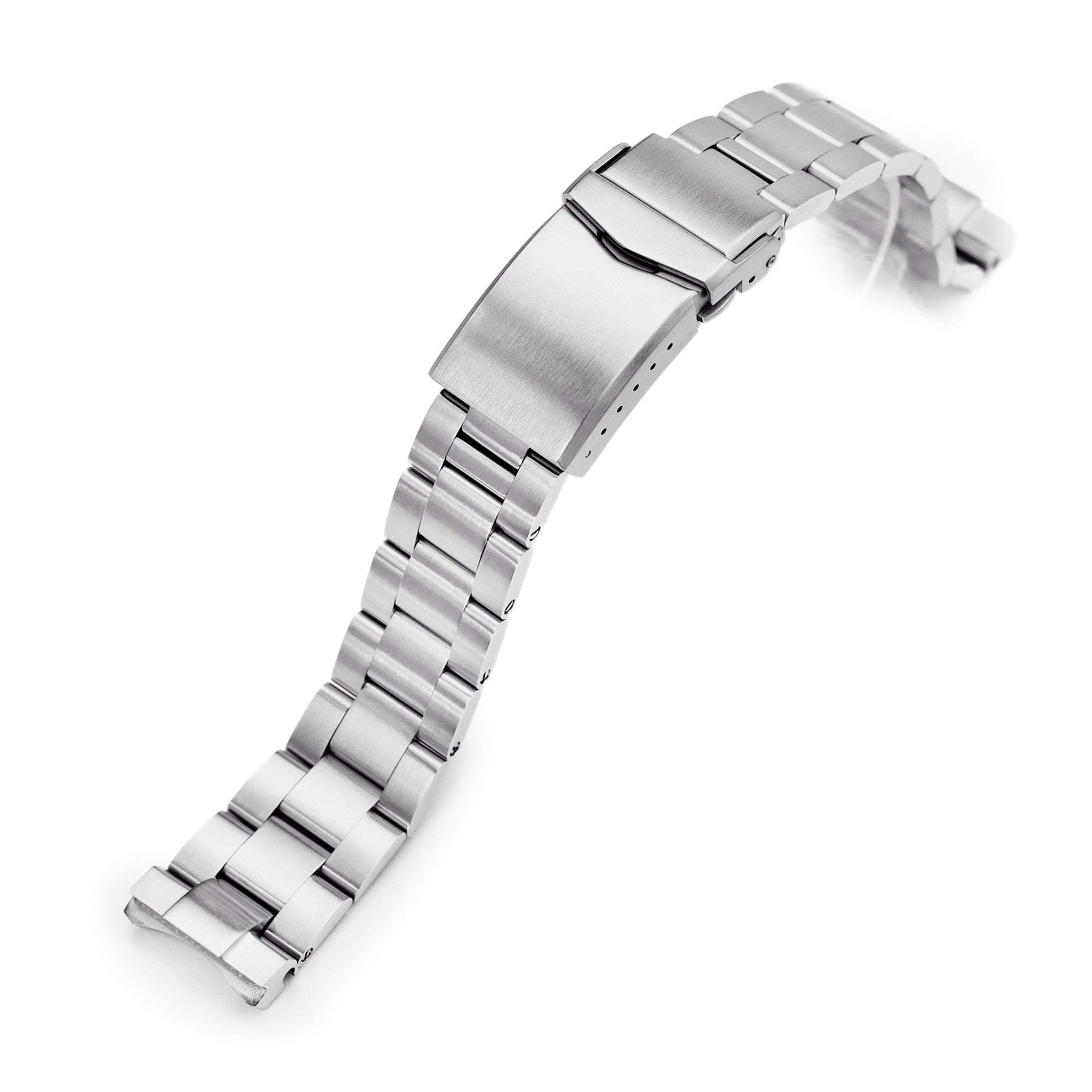 20mm Metal Watch Band for Seiko SPB143 63Mas 40.5mm, Super-O Boyer Brushed V-Clasp