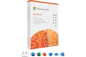 Microsoft 365 Personal - 1 persona- Para PC/Mac/tabletas/móviles - Suscripción de 12 meses