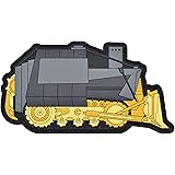 Tactical Gear JunkieKilldozer PVC Patch - 2x4 inches - Full Color - Unreasonable Acts by Reasonable Men - Patch & Sticker Combo