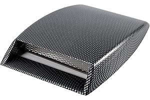 JOROBURO Universal Car Decorative Air Flow Intake Scoop Bonnet Vent Sticker Cover Hood,Automotive interior,Bonnet Vent Cover,Car Hood Decorative AirOutlet,Hood Air Outlet Frame Cover Bonnet Vent(Carbon Fiber)