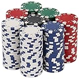 LUOBAO 11.5 Gram Poker Chips,200pc Casino Chips