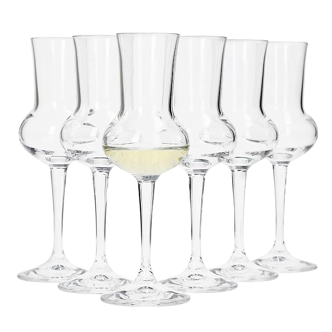 Bormioli Rocco Grappaglas, Glas, Transparent 5,1 x 5,1 x 16,5 cm