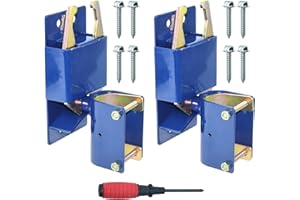 LAWNEAGLE 2 Pack S16100300 Blue Two Way Gate Latch Replaces S16100300 Farm Gate Latch for 1-5/8" to 2" Round Tube Gate for Farms and Pastures