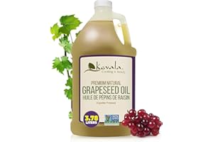 Kevala Grapeseed Oil - Oil for Cooking and Beauty Uses, Made with Selected Grapes, Salad Dressing Base with Natural Flavor, V