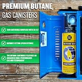 BARGAINS-GALORE 4 Butane Adjustable Gas Bottles Canister Camping Heater Cooker view 4