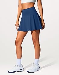 SANTINY 14" Tennis Skirt Golf Skorts with Pockets