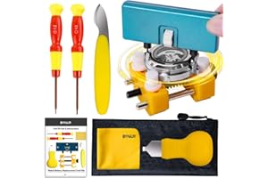 BYNIIUR Watch Battery Replacement Tool Kit, Watch Repair Kits, Watch Back Case Remover and Watch Opener
