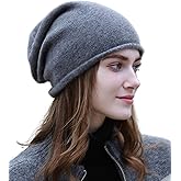 WaySoft Women's 100% Cashmere Slouchy Beanie Design in Elegant Gift Box - Multiple Chic Colors