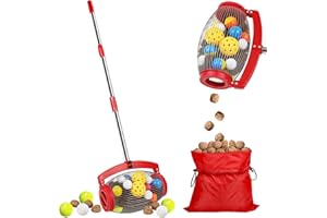 ActDoer Nut Gatherer, Walnut Picker Upper Roller, Pecan Picker Upper - Side Opening Dump | Apply to Walnut, Hickory, Chestnuts, Pinecone, Nerf Balls, Pet Toy Ball, Golf Ball, Objects Size 3/4'' to 3''