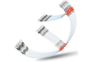 JOGFFDE Fishing Leaders Saltwater Tackle Rig Surf Fishing Rigs with Swivel Snaps High Strength Wire Leader Bottom Rigs Fishing Gear Equipment for Lures Bait Hooks