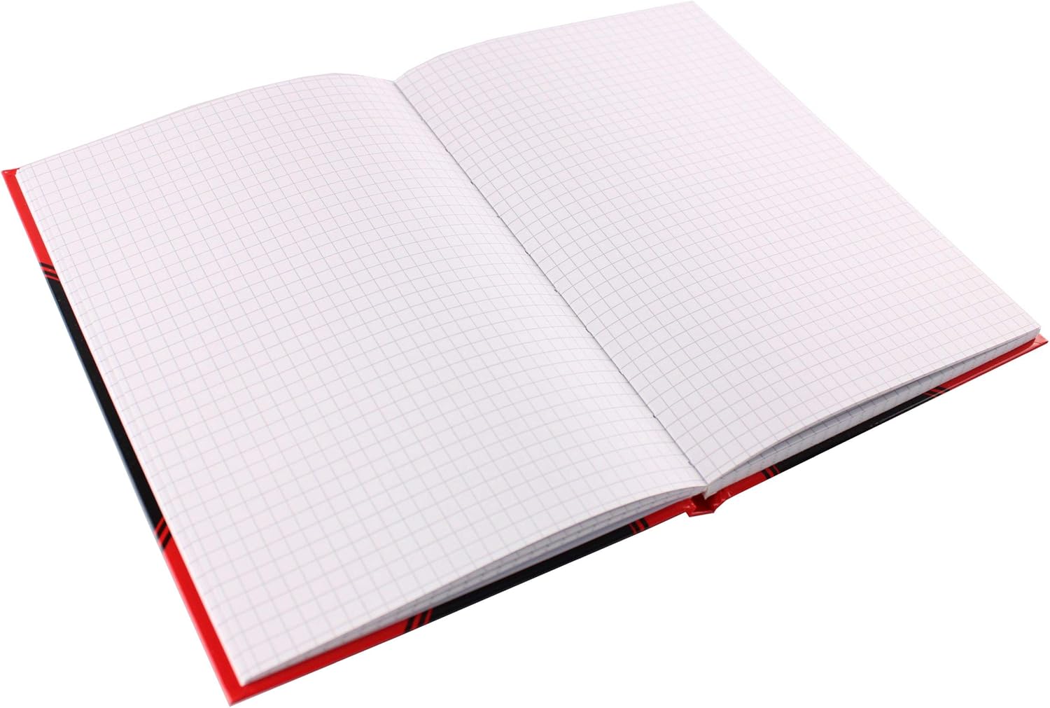 Landre 100302833 Notebook 60 g/m², DIN A6, blanko, Fine Wood-Free Paper, Pack of 6, 96 Pages, Black/Red Chequered a5 black/red - Image 5