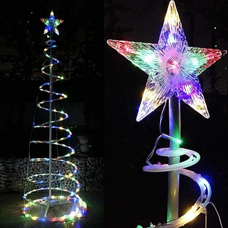 Amazon Com Yescom 5ft Led Spiral Christmas Tree Light 141 Leds