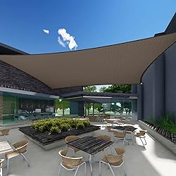 SunnyRoyal 18'x20' Sun Shade Sail Super A Ring Wire