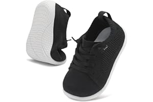 LeIsfIt Toddler Walking Shoes Boys Girls Slip-On Barefoot Shoes Kids Breathable Sneakers Non-Slip Lightweight Tennis Shoe