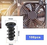 Create idea 100Pcs PC Computer Case Fan Screws Self-Tapping 5x10mm Black Carbon view 3