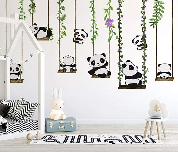 Amazon Com Murwall Kids Wallpaper Panda Wall Mural Animal