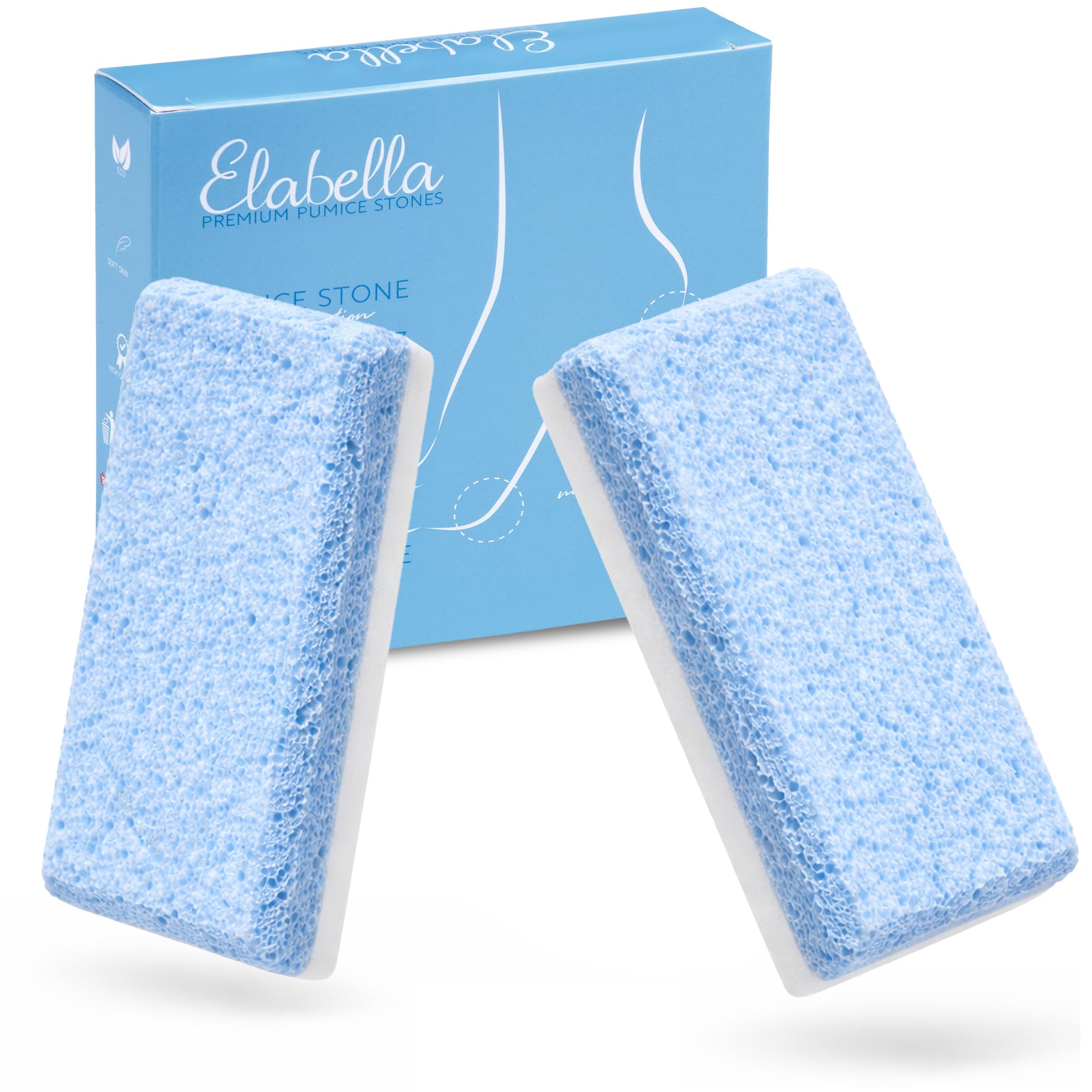 Dual Action Pumice Stone - Pack of 2 - Exfoliates & Smoothens skin