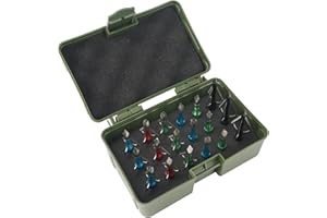 Smarkey Broadhead Case, Archery Broadhead Box Storage Case, Arrow Head Tip Organizer Case Holder, Holds 18pcs Fixed or Mech Broadheads (Case Only)