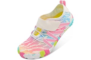 JIASUQI Water Shoes for Womens Barefoot Beach Swim Shoes Quick-Dry Aqua Pool Shoes for Diving Boating River Lake Surf