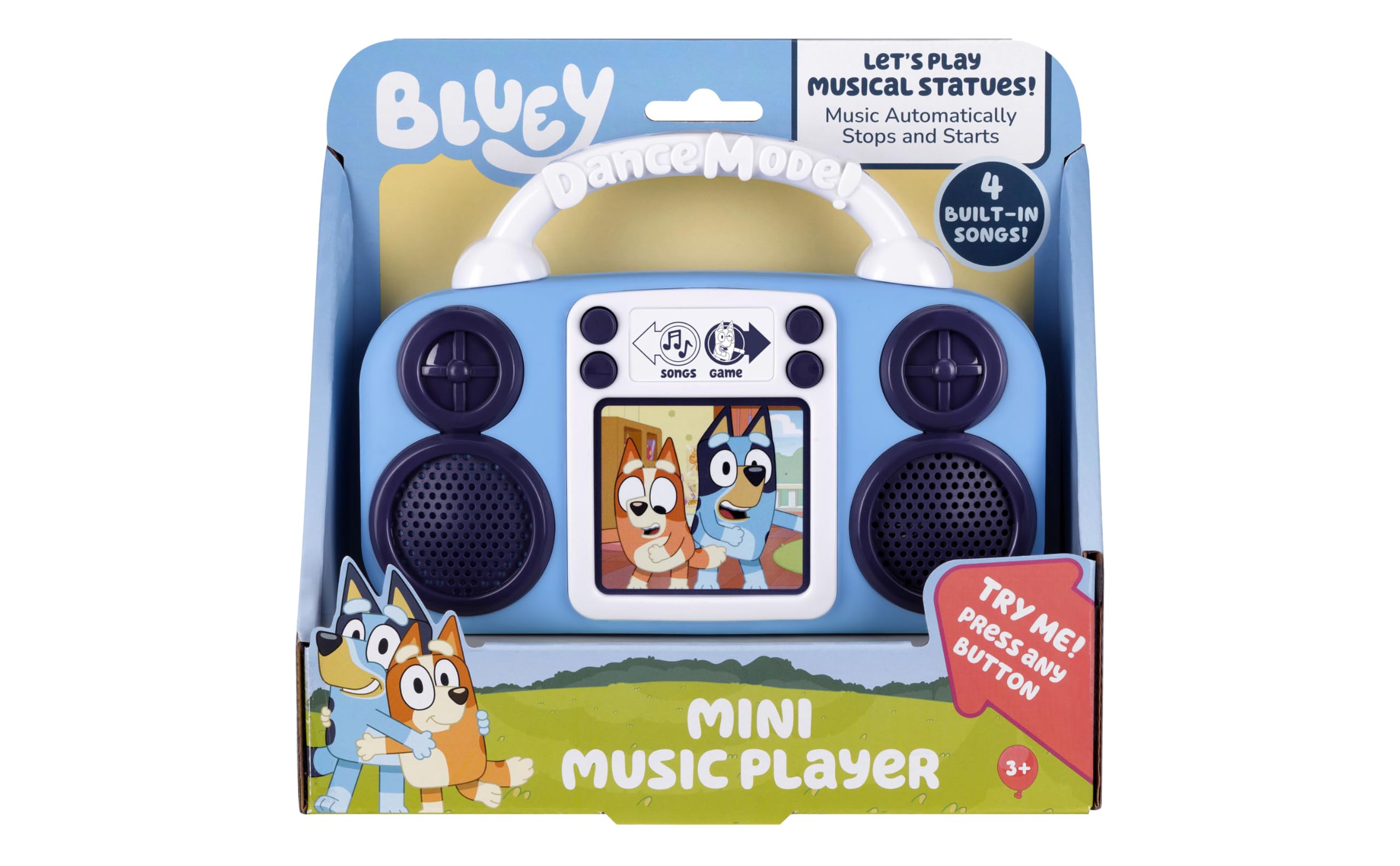 eKids Bluey Toy Music Player, Toy for Toddlers with Built-in Music, for Fans of Bluey Toys for Boys and Girls