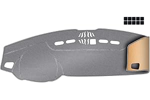 QUYDDC Upgrade Dacron Dashboard Cover Fit for 2006-2009 Range Rover Sport, 2010-2016 LR4, 2005-2009 LR3 Effective Anti Glare, Reduce Reflection, Sun Protection, Dust Proof, UV-Proof -Grey