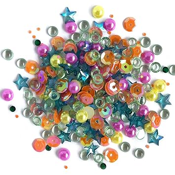 Buttons Galore Sparkletz Embellishment Pack Rainbow  ̹ ˻