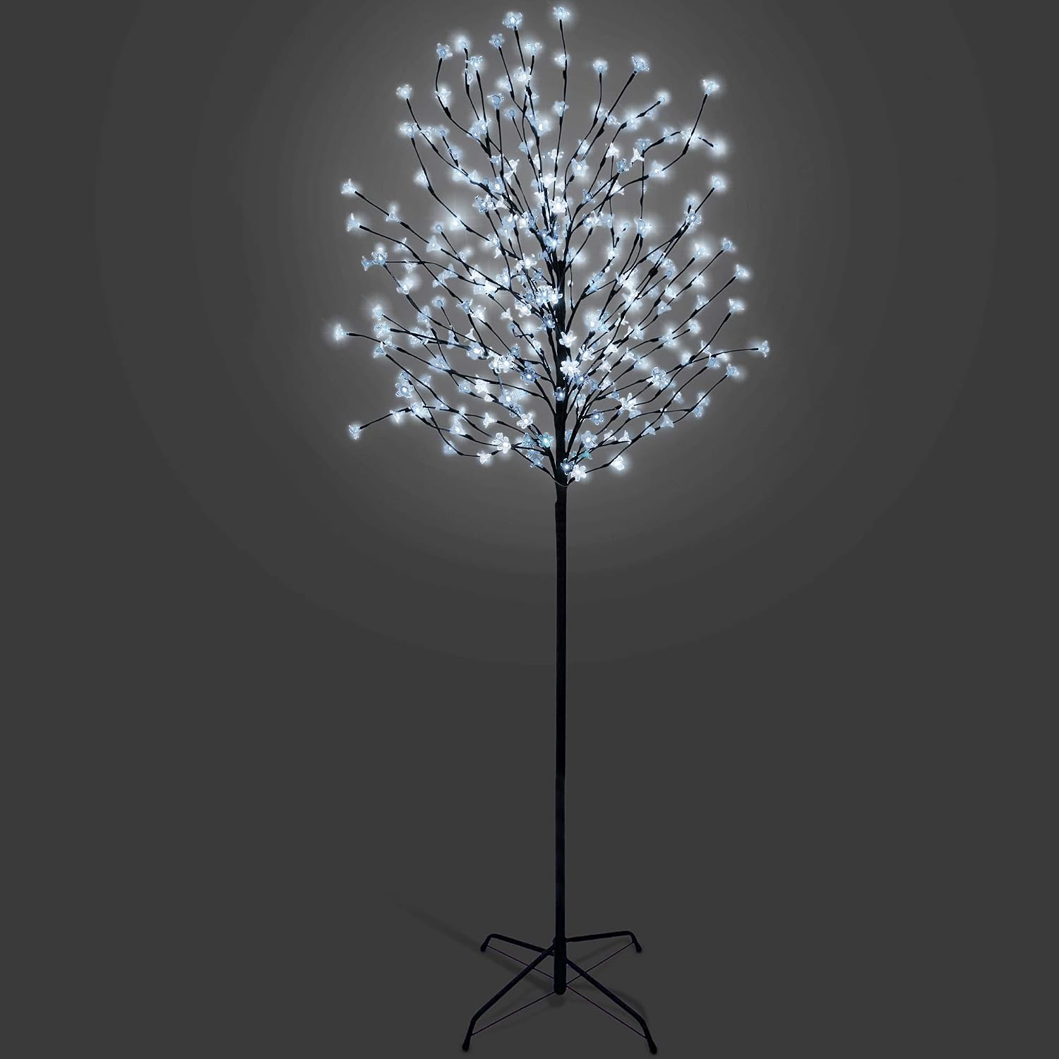 NETTA 5FT LED Cherry Blossom Tree, Pre-Lit 250 Lights, Auto-Off Timer and 8 Lighting Modes, 3M Power Cable